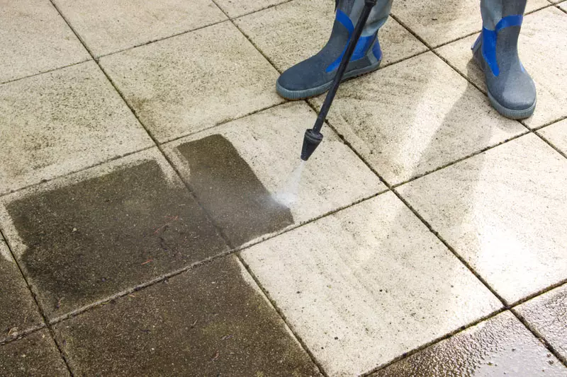 how to clean patio slabs pressure washer